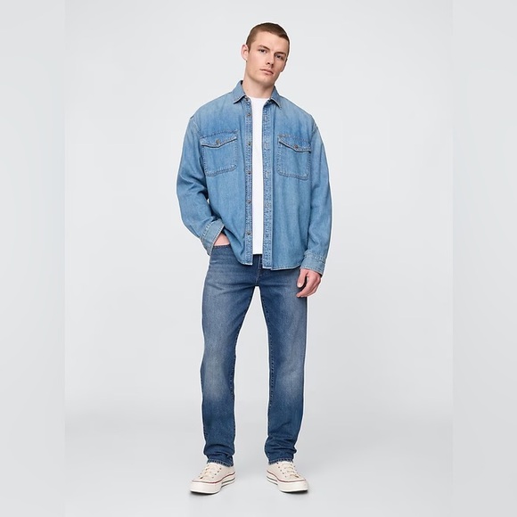 GAP Men's Slim Blue Jeans TALL - Picture 2 of 5